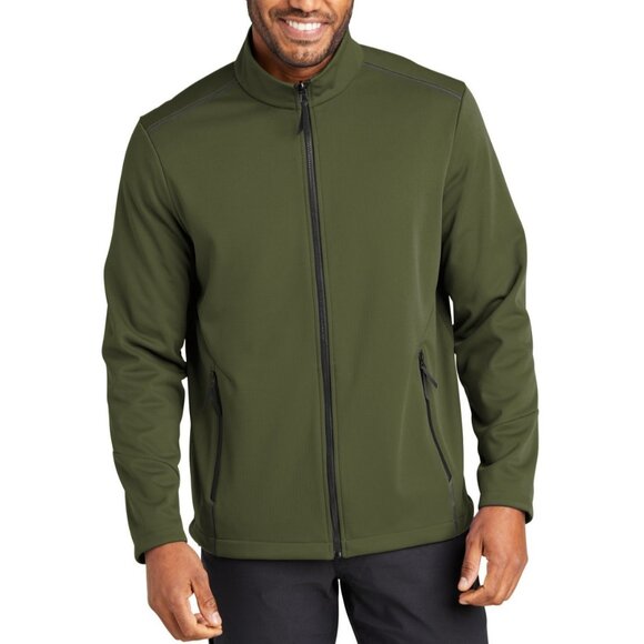NEW 32 Degrees Heat Men's M Olive Green Full-Zip Windbreaker Jacket - Picture 1 of 9